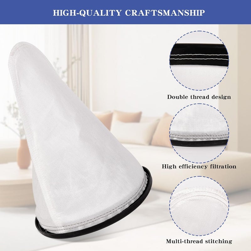BANLIN 4 Pack 2KE2105000 Filter Bag Replacement Compatible with Hoover Backpack Vacuum Cleaner Commercial C2401/C2401010 Reusable Cloth Bag Liner Replacement Filter Bags with Royal Model RY4000 / RY4001 - Image 3